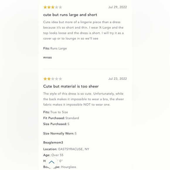 Anthropologie Dainty Mini Dress (Looks like a Night Gown) Adj Straps Open Back - Picture 12 of 16